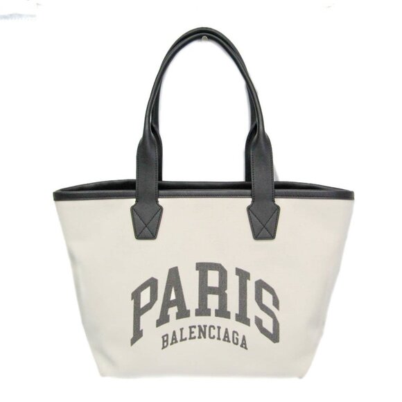 BALENCIAGA Black Leather Tote Bag - Picture 1 of 10